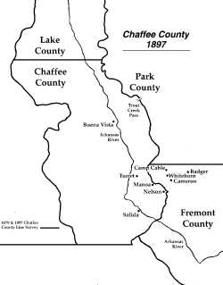 County boundaries after 1897 survey, Dick Dixon