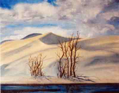 Tom Coulson painting of Sand Dunes