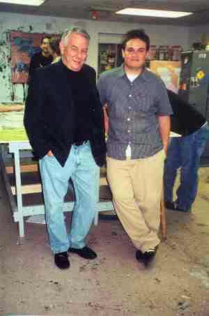 Michael Chávez with Mentor Clark Richert. Steve Voynick photo