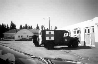 Retired ambulance at Homelake