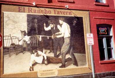 Mural in Durango honors Dempsey's fight there.