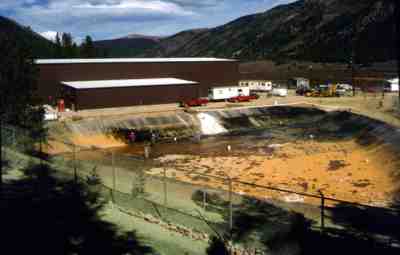 The recently completed California Gulch water-treatment plant in 1991. ASARCO was ordered to pay approximately half of the $1-million-per-year operating costs in perpetuity. ASARCO’s bankruptcy filing leaves questions about the company’s ability to fulfil this obligation