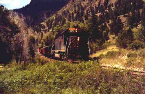 The last train on the Creede branch in August 1984