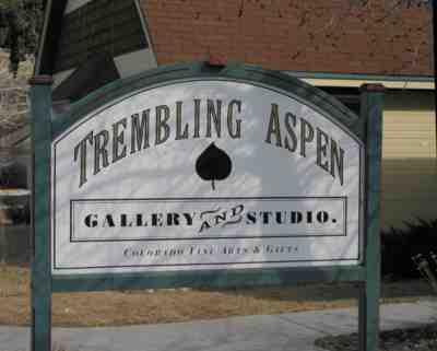 Trembling Aspen sign, one of their designs.