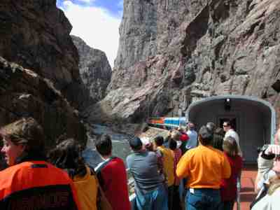 Open car on the Royal Gorge Route.