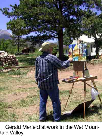 Gerald Merfeld at work in the Wet Mountain Valley