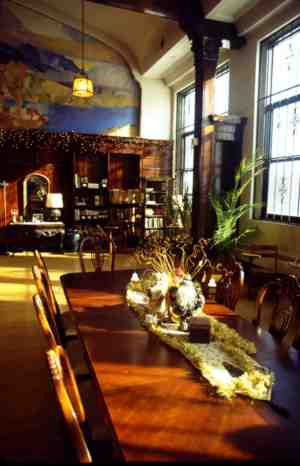 Many displays in the Bean Museum are designed to resemble rooms in a private residence.