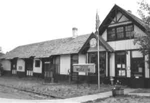 The Creede railroad depot, now a museum.