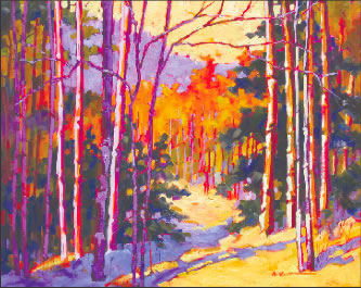  ‘Autumn Way’, 12”x16”, oil by Coni Grant