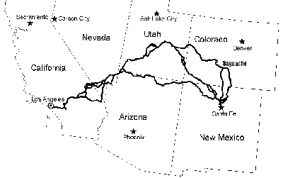 [Old Spanish Trail route from National Park Service]