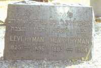 Tombstone inscriptions in both English and Hebrew. Photo by Steve Voynick.