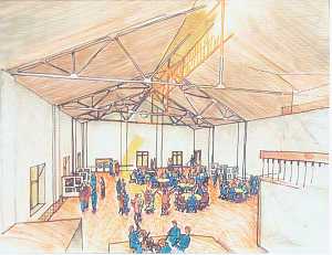 Artist's rendition of new conference center