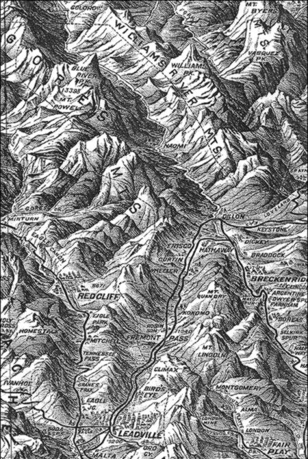 Portion of 1894 Colorado map