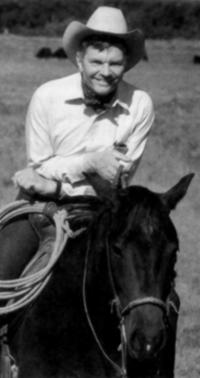 Mel Coleman in the saddle