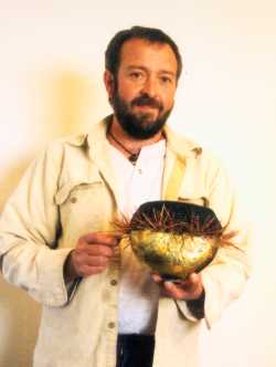 Rod Porco with a thorn vessel