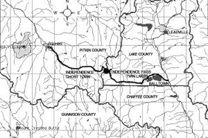 Map of Independence Pass