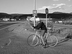 Matt Chester on one of his bikes on the outskirts of Leadville