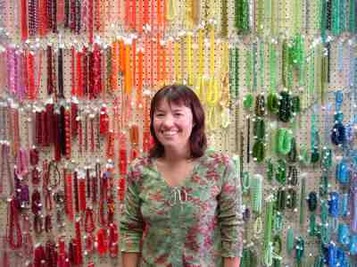 Tami Sheppard at her bead store