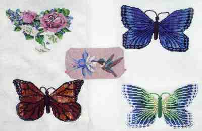 Butterfly barettes made by Martha J. Lane