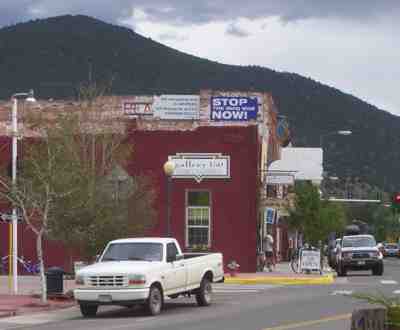 Controversial sign in downtown Salida