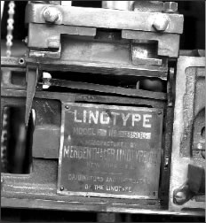 The Linotype machine, once the industry standard, is still in use at the Saguache Crescent newspaper.