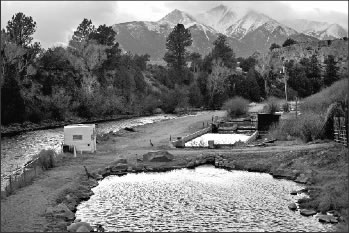 Pictured is the existing fish hatchery near Ruby Mountain where the Nestlés company hopes to gather and pump spring water.  Photo by M. Rosso