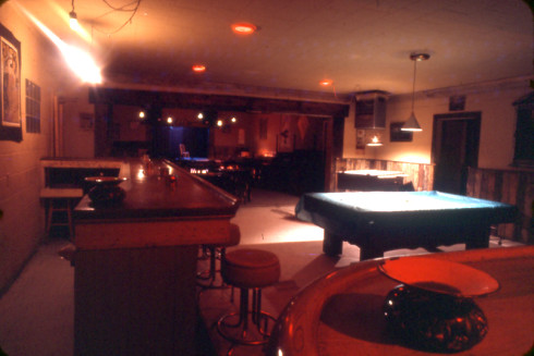 The interior of the East West Club in the 1980s.