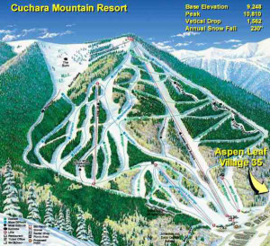 A map of the Cuchara Mountain Resort in its heyday. 