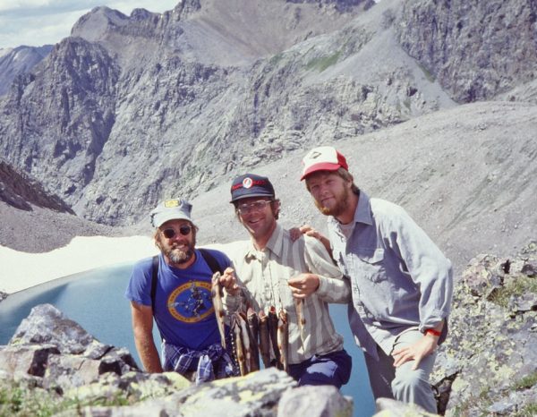 Pictured are Colorado Supreme Curt Justice Greg Hobbs’ brother Will Hobbs, Greg Hobbs, and his son Dan Hobbs in the Weminuche Wilderness. Courtesy photo.