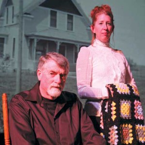 Roy and Ada Goodnough (Jerry Wright and Devon Kasper), capture pioneer life on the Eastern Plains in an adaptation of Kent Haruf’s The Tie That Binds. Photo by Mike Rosso