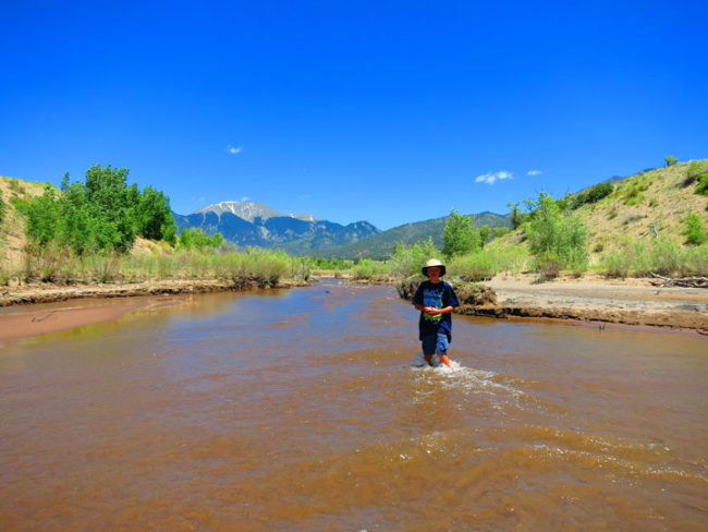 Medano Creek at the Great Sand Dunes.