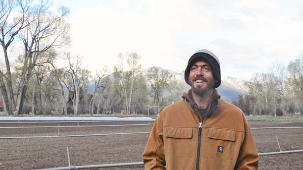 Seth Roberts at the Weathervane Farm in Buena Vista. 